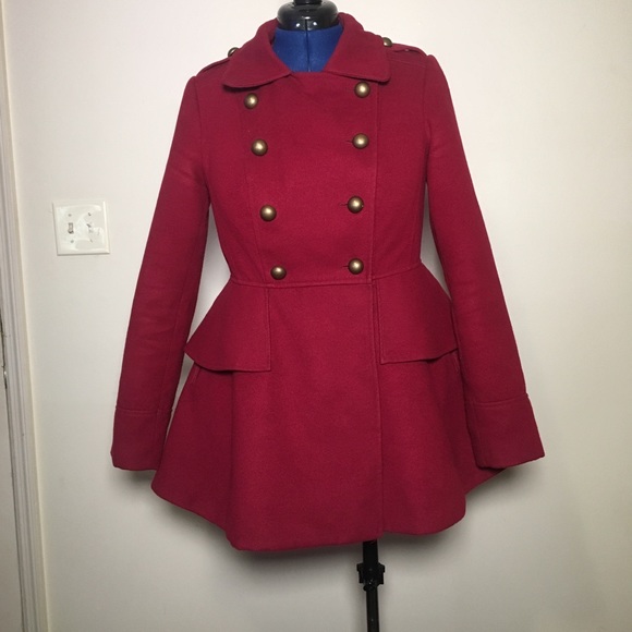 venus peplum puffer jacket